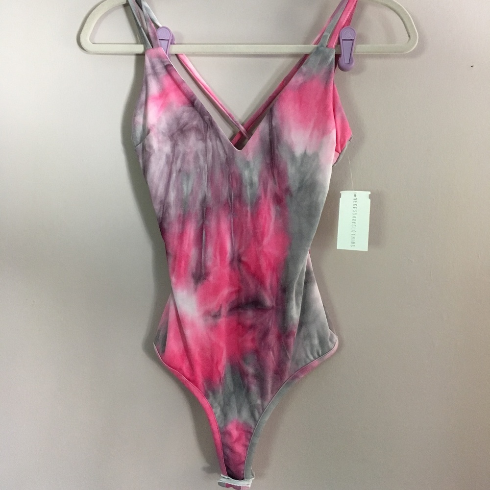 NWT ACID WASH TIE DYE BODYSUIT